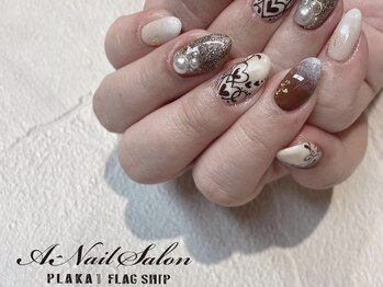 エーネイルサロン プラーカ本店(A-Nail Salon)/ハートチョコネイル