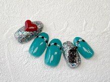 ネイルサロン ロゼプリュム/バレンタインネイル