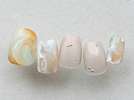 【Art 10】水色×オレンジ