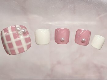 サローネ レジーナ(salone Regina)/春ネイル/フット/チェック