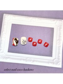 1&2月フット バレンタインアート