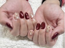 スターズ(Stars)/ボルドー×ハートドットネイル★