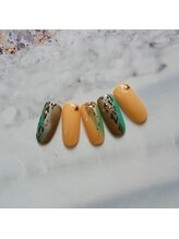 コーラル(CORAL)/手書きレオパードアート￥11500