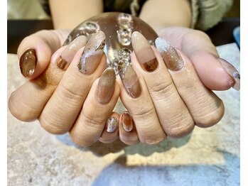 ネイルサロンオーパス(OPUS)/大理石風ニュアンス★