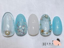 ヘラー 渋谷(HERA)/ブルー　ラメ　夏