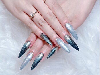 Mネイル/マグネットグラデーション