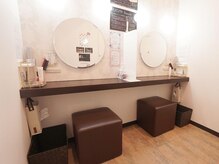 モアトゥインクル 岡山店(MORE twinkle)の雰囲気（メイクルーム完備♪各種アメニティー充実！お出かけ前でも◎）