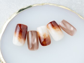 季節限定秋ネイル