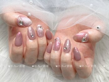 エムプラスネイル 新宿(M+Nail)/ガーリーネイル