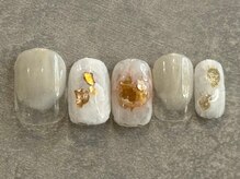 カラネイル 南森町店(calla nail)/奥行き　キラキラ　漆喰ネイル