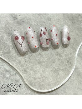 さくらんぼネイル