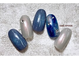 ネイビーニュアンスネイル