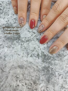 プライベート ネイルサロン マーマ(murmur)/ツイードネイル