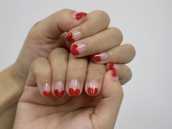 サニーサイド 梅田(Sunny side)/ハートフレンチネイル