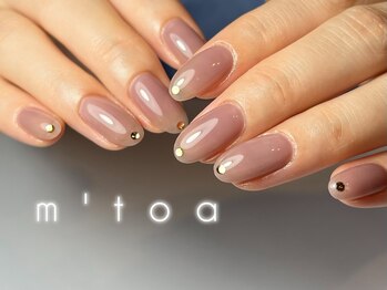 ムートア(m'toa)/ワンカラー＋ストーン