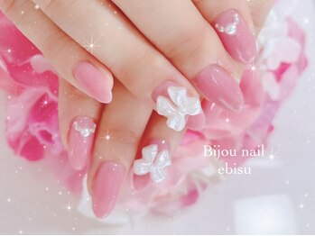 ビジュネイル(Bijou nail)の写真/【恵比寿駅徒歩3分】モテ可愛系デザインが得意なサロン♪初回オフ無料定額¥6130～