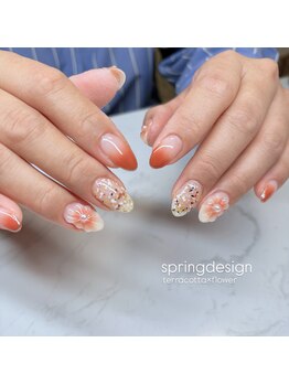 エンズネイル(O’s nail)/ぷっくりフラワーネイル