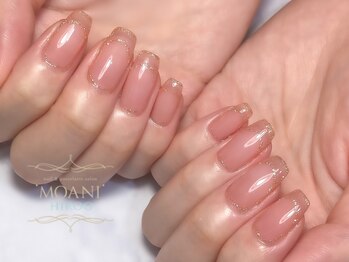 モアニ ヒロオ 渋谷店(MOANI Hiroo)/囲みラメフレンチ