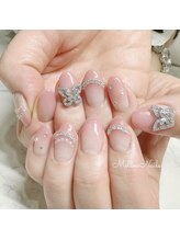 メロウ/バタフライ★ジュエリーネイル