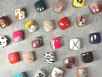 キャンアイドレッシー フオベル(CAN I DRESSY FORBELL)/【フット】シンプルアート