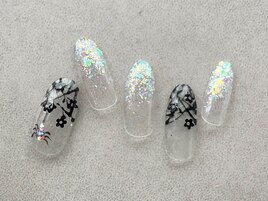 蜘蛛の巣×グラデーション