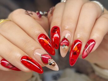 リノネイル(Lino Nail)/バレンタインネイル