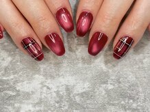 レン(Ren)/赤チェック【四谷/新宿/ネイル】