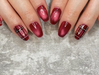 赤チェック【四谷/新宿/ネイル】