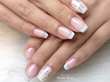 リッシュ ドゥ(RICHE deux)/ブルーフレンチ×フラワー