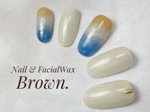 ブラウン(Brown.)/夏ネイル