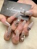 【Hand】ジェルチップオーバーレイ+オーダーデザイン(持込み)¥13500→¥12500