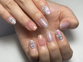 ピンクワンホンネイル