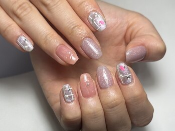 ピンクワンホンネイル