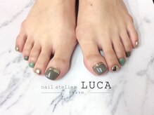 ネイルアトリエルカ(nail atelier LUCA)/W-202 ミラーフレンチフット