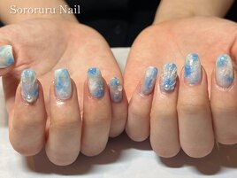 夏ニュアンスネイル