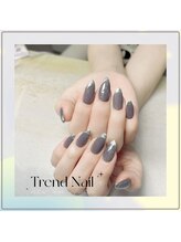 トレンドネイルスタジオ(Trend Nail Studio)/ベース色付きのガラスフレンチ