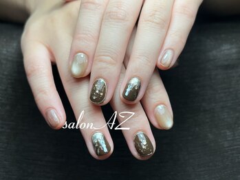 サロン エージー(salon AZ)/月見ネイル
