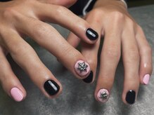 オムネイル 渋谷(HOMME NAIL)/ワンカラー　パーツ＆カラー追加