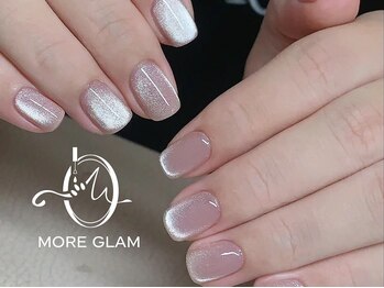 More Glam Nailsalon 横浜店～韓国ネイル・ワンホンネイル・スカルプネイル～の写真/盛りすぎないのに目を惹く、ちゅるんと可愛いデザインが得意◎トレンド感たっぷりの仕上がりに！[大宮]