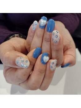 ネイルサロン リスタ(Rista)/ホロ 花 パール