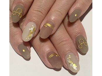 カラン 焼津店(CALIN)/シンプルマットネイル