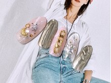 ネイルサロンフォーユー(for u)/大理石×ミラー￥７９８０