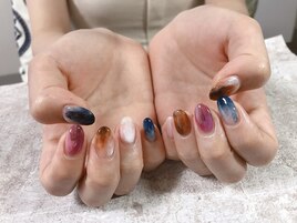 カラフルニュアンスネイル