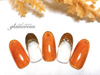 ネイルグラマラス 西新井店/《パラジェル》秋のフレンチ