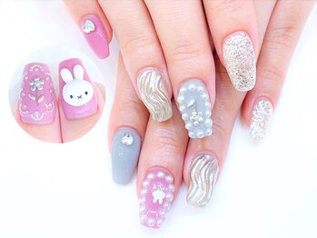 ネイルコレクション ピンク(Nail Collection Pink)/ジェル放題＋キャラ♪ミッフィー