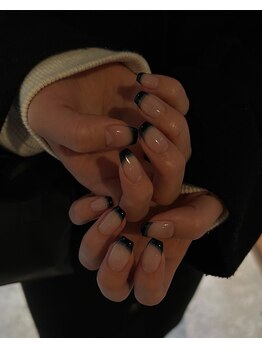 Mネイルアンドカフェ シェレステ/バイカラーフレンチ!