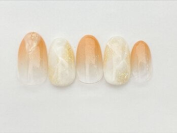 ネイルサロン アビー グランデュオ蒲田店(abbie)/オーロラオレンジ¥10,692