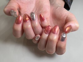 プルっと水滴ワンカラーネイル