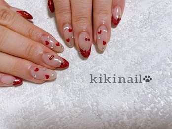 キキネイル たまプラーザ店(kikinail)/レッドネイル フレンチネイル