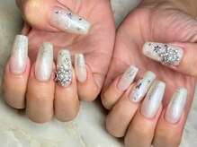 クリーク(CREEK)/雪の結晶ホワイトグラデーション